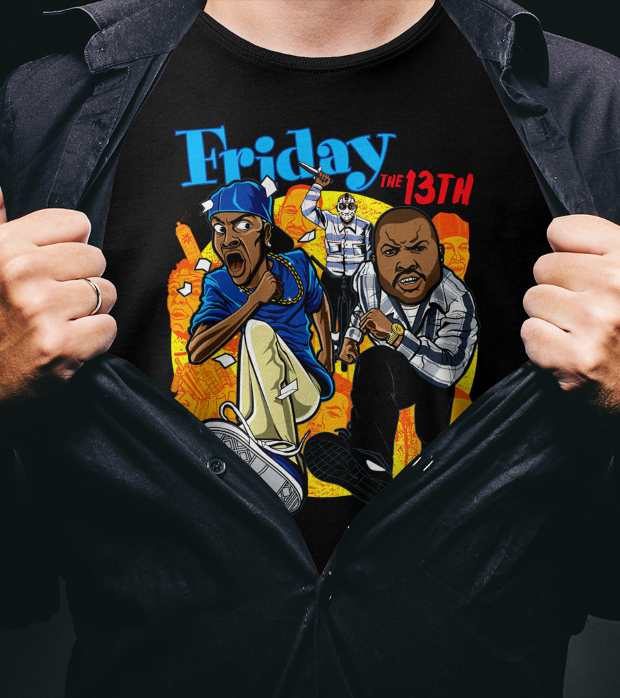Friday The 13th Crossover With Ice Cube And Chris Tucker Characters T-Shirt