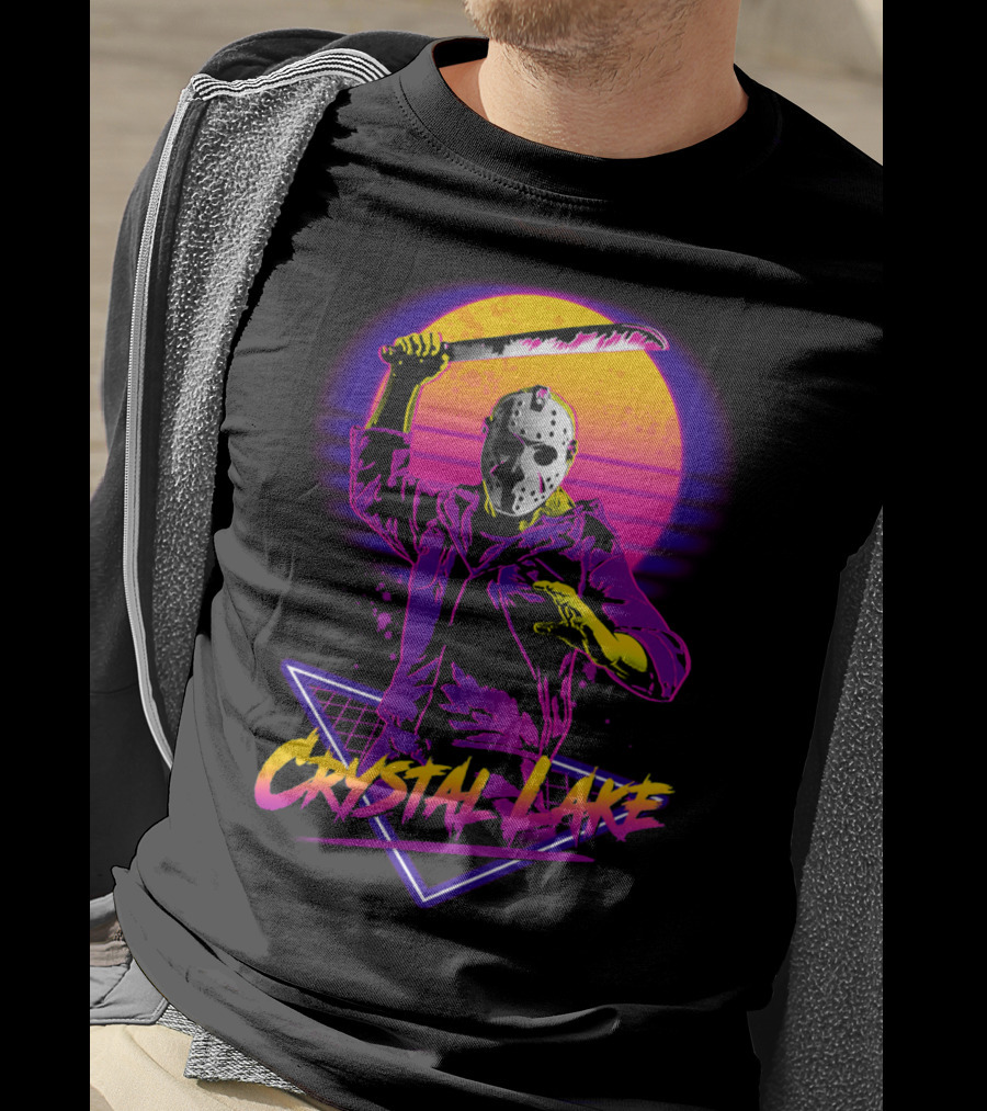 Jason Voorhees Neon Crystal Lake T-Shirt