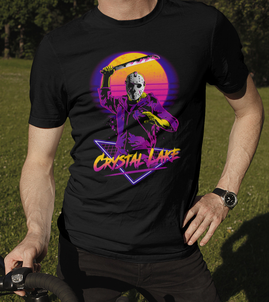 Jason Voorhees Neon Crystal Lake T-Shirt