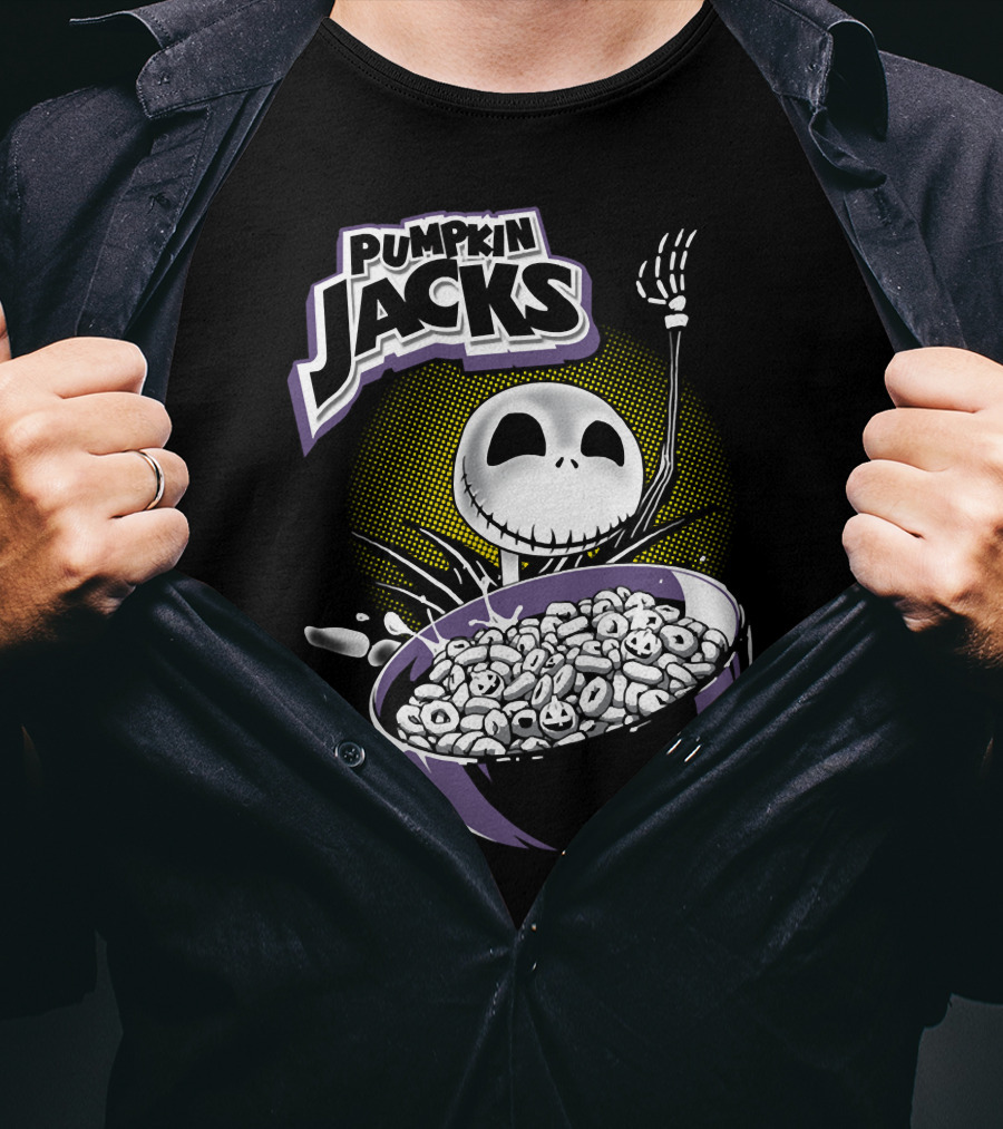 Pumpkin Jacks Cereal Halloween Skeleton NET WT 10.31 OZ T-Shirt