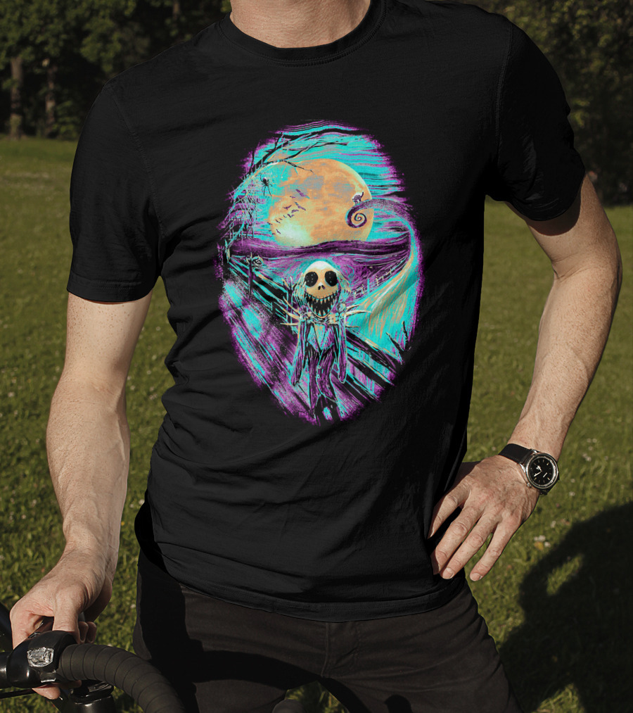 The Scream Before Christmas Nightmare Jack Moon Scene T-Shirt