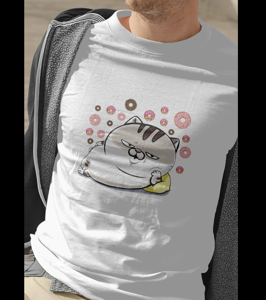 Ami Cat Surrounded By Donuts T-Shirt
