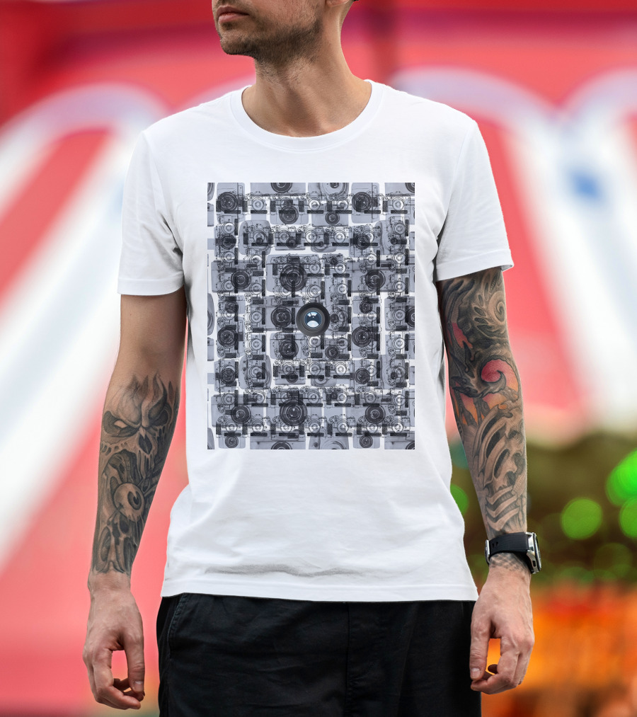 Camera Capture Memory Retro Collage T-Shirt