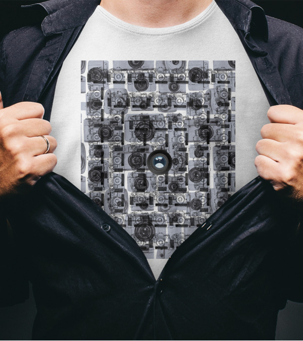 Camera Capture Memory Retro Collage T-Shirt