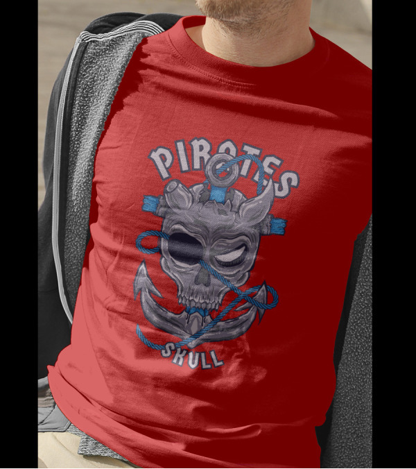 Pirates Skull Pirates Of The Caribbean Anchor Rope T-Shirt