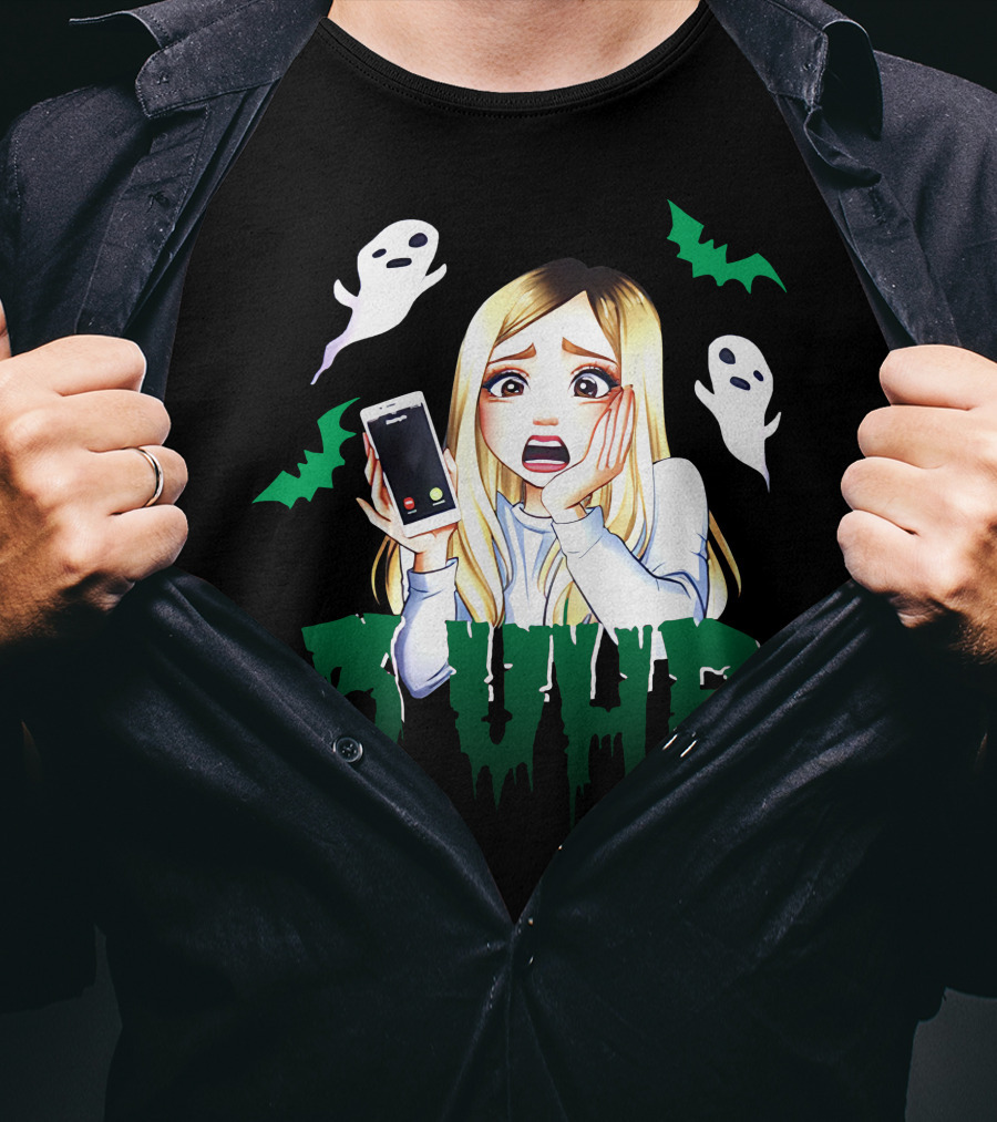 Rebekah Wing 3 Uhr Nachts Ghosts And Bats Phone Scare T-Shirt