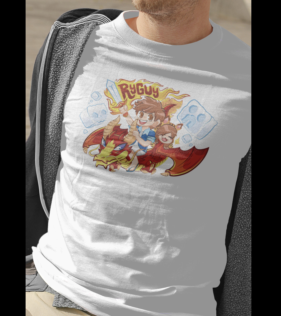 RyGuy Rocky Red Dragon Riding Adventure Fun T-Shirt