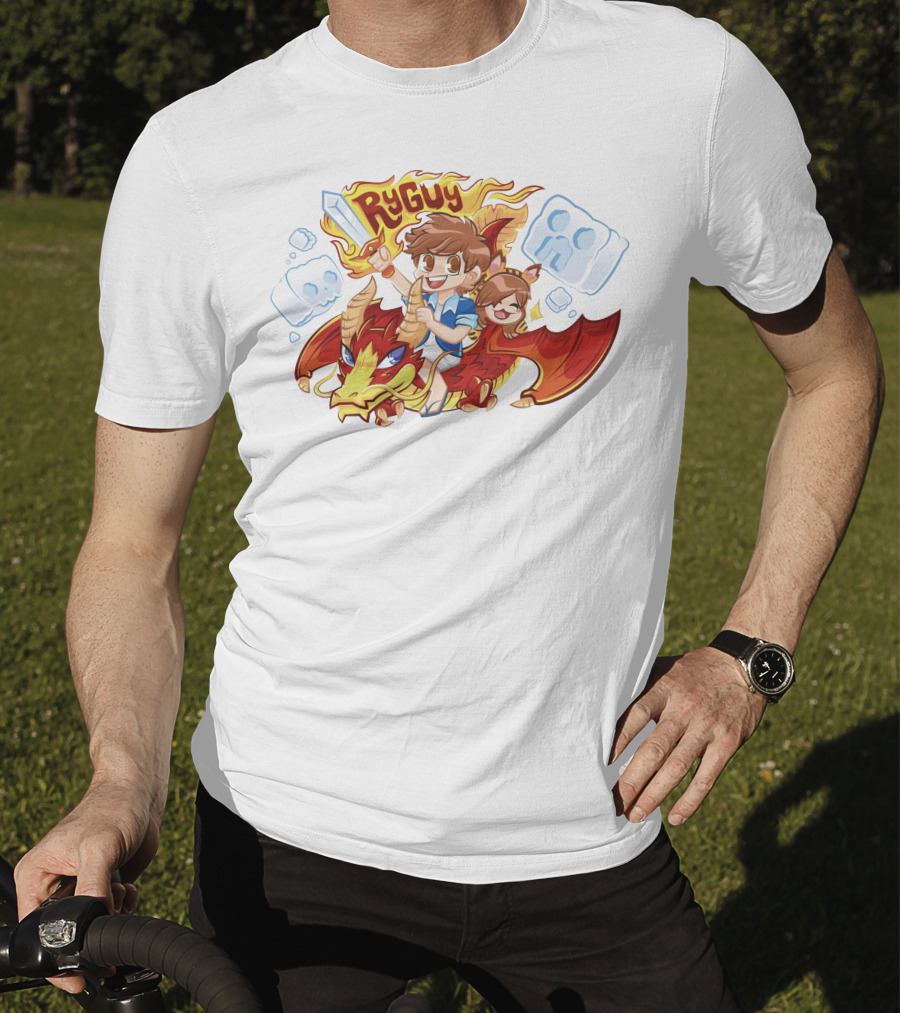 RyGuy Rocky Red Dragon Riding Adventure Fun T-Shirt