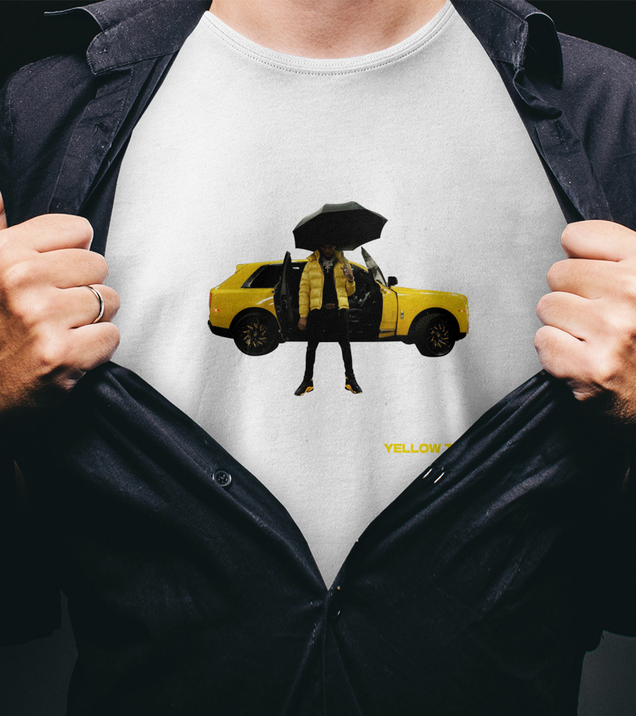Key Glock Yellow Tape Car Umbrella T-Shirt