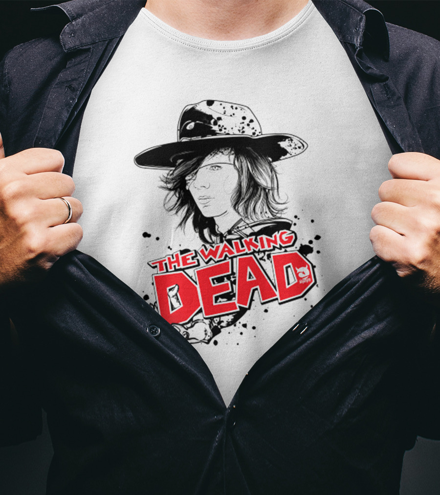 The Walking Dead Character Art Black Hat T-Shirt