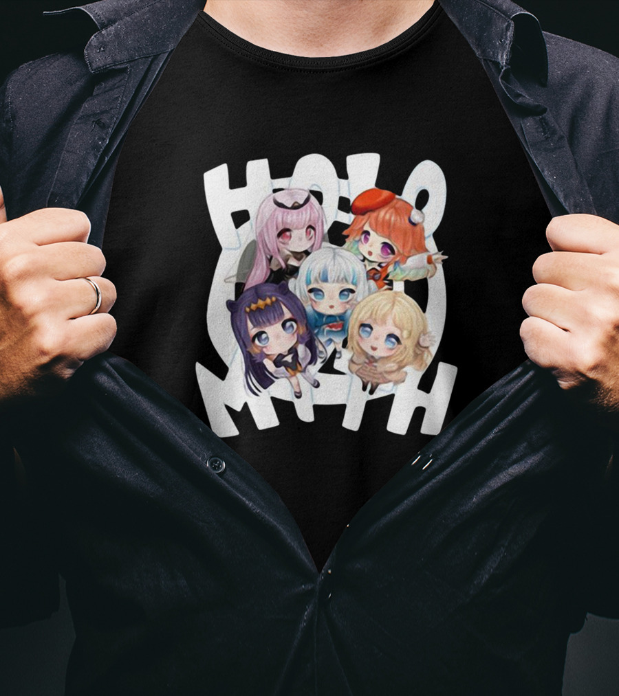 Hololive Myth Holo EN Merch T-Shirt