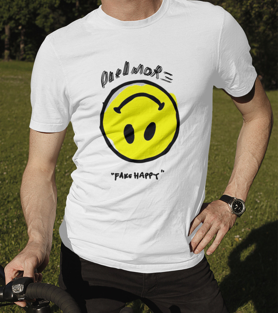 Paramore Fake Happy Smiley T-Shirt