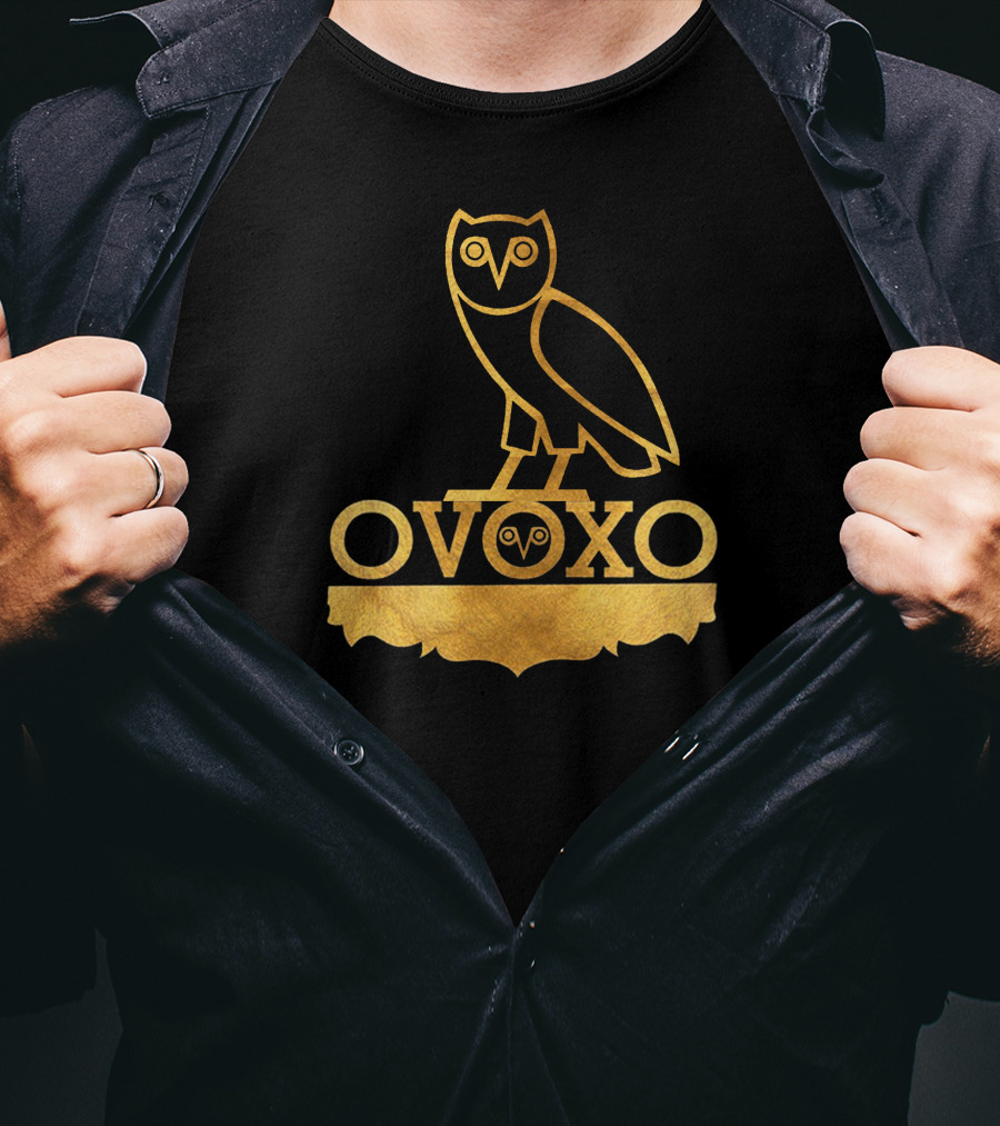 OVOXO Gold Owl T-Shirt