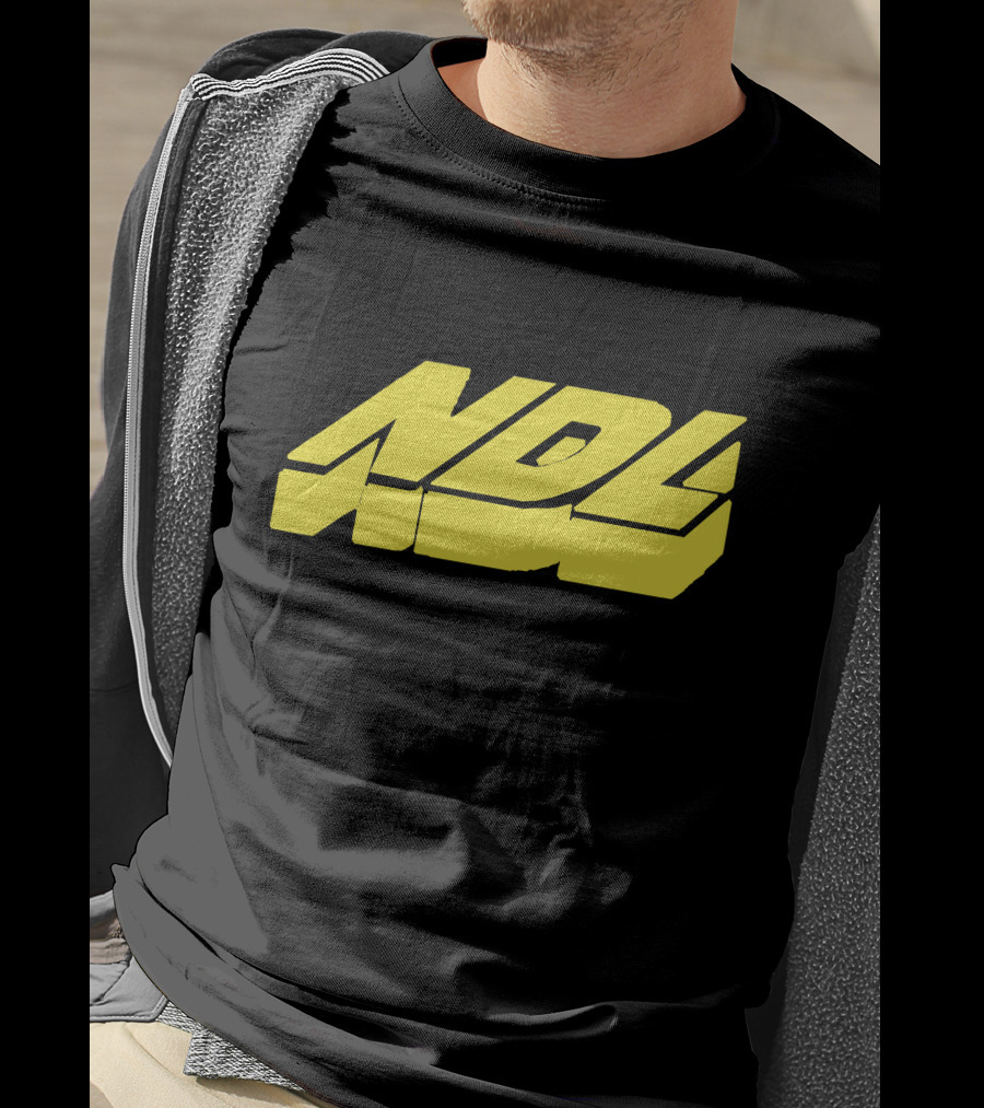 NDL Yellow Block Text Merchandise T-Shirt
