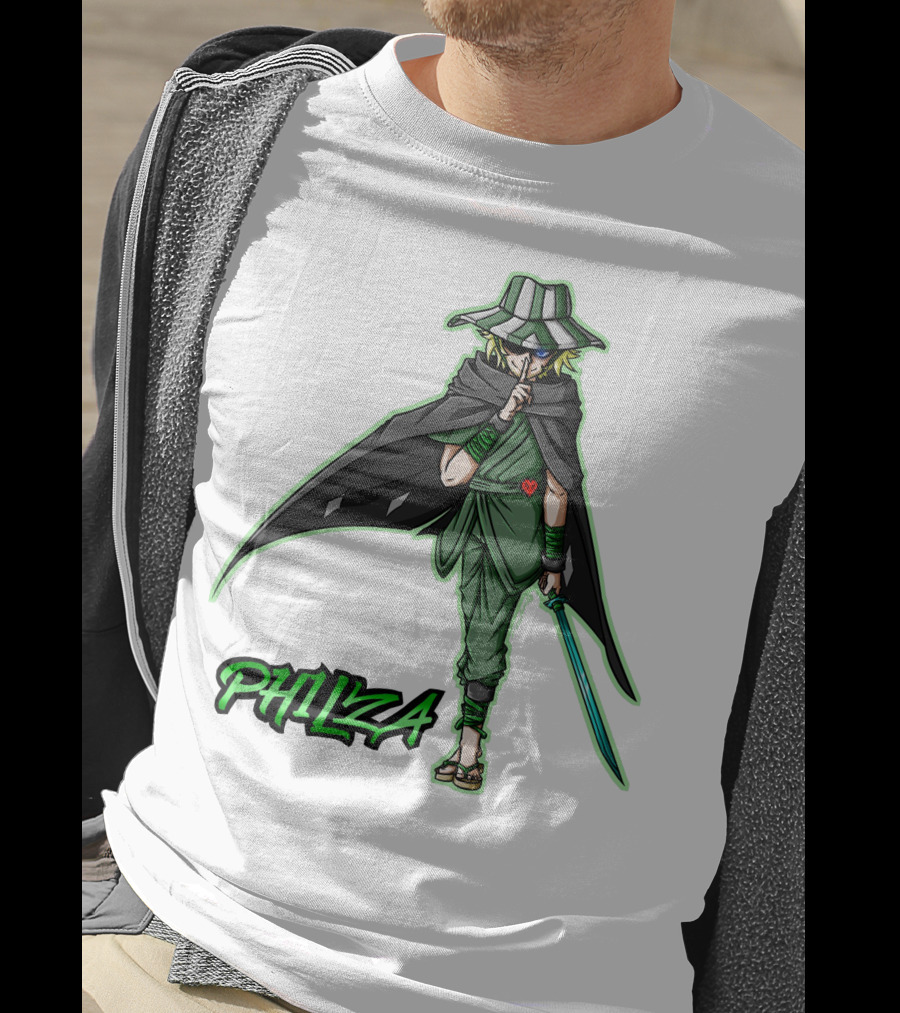 PH1LZA Ninja Warrior Style With Sword And Cloak T-Shirt