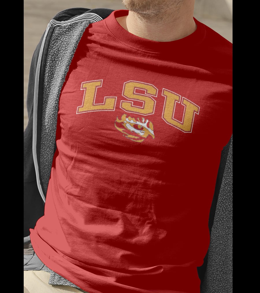 LSU Tigers Eye Emblem T-Shirt