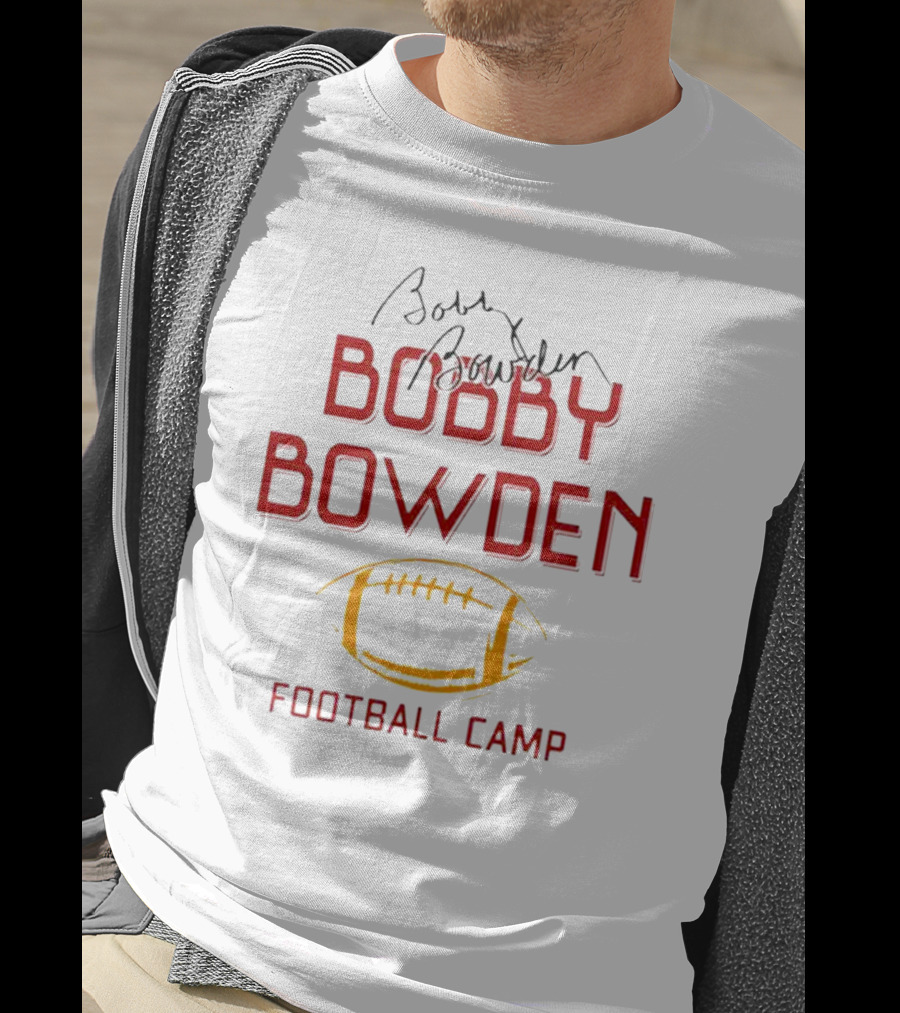 Bobby Bowden Football Camp With Autograph And Football T-Shirt