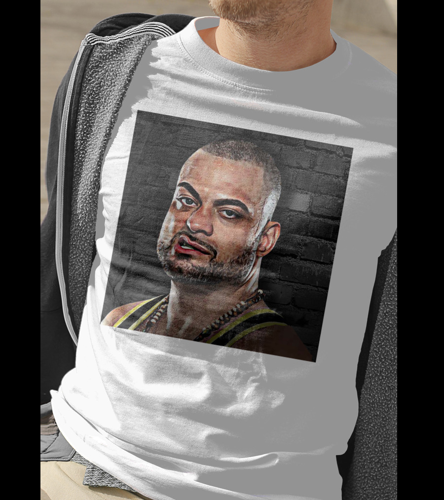 Eddie Kingston Brick Wall Background T-Shirt