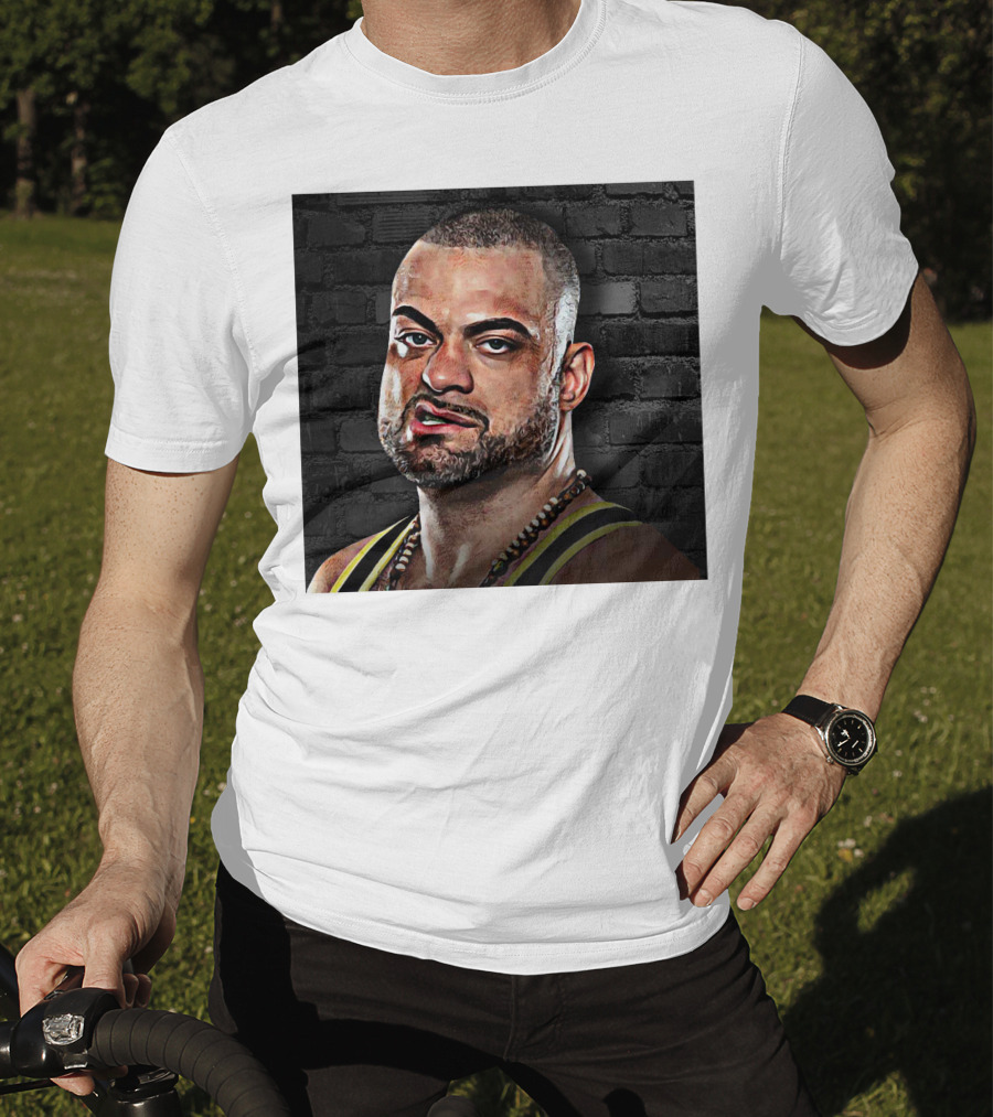 Eddie Kingston Brick Wall Background T-Shirt