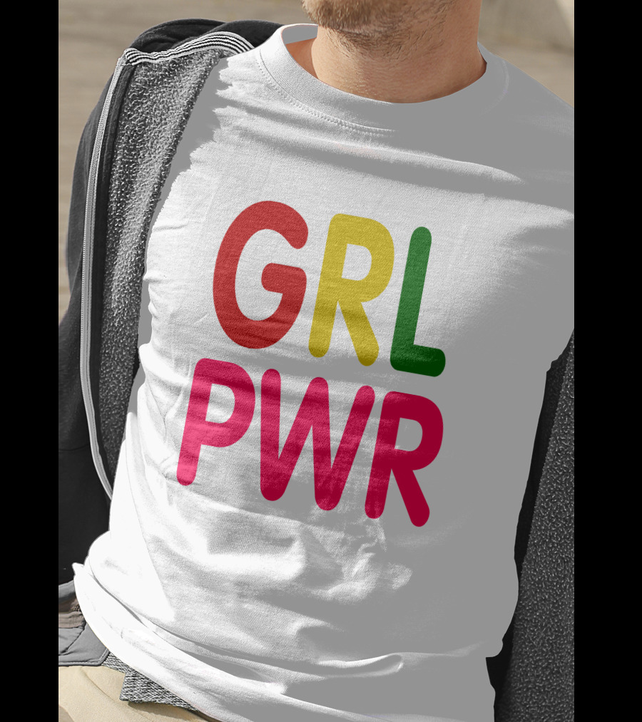 GRL PWR Bold Multicolor Empowerment T-Shirt