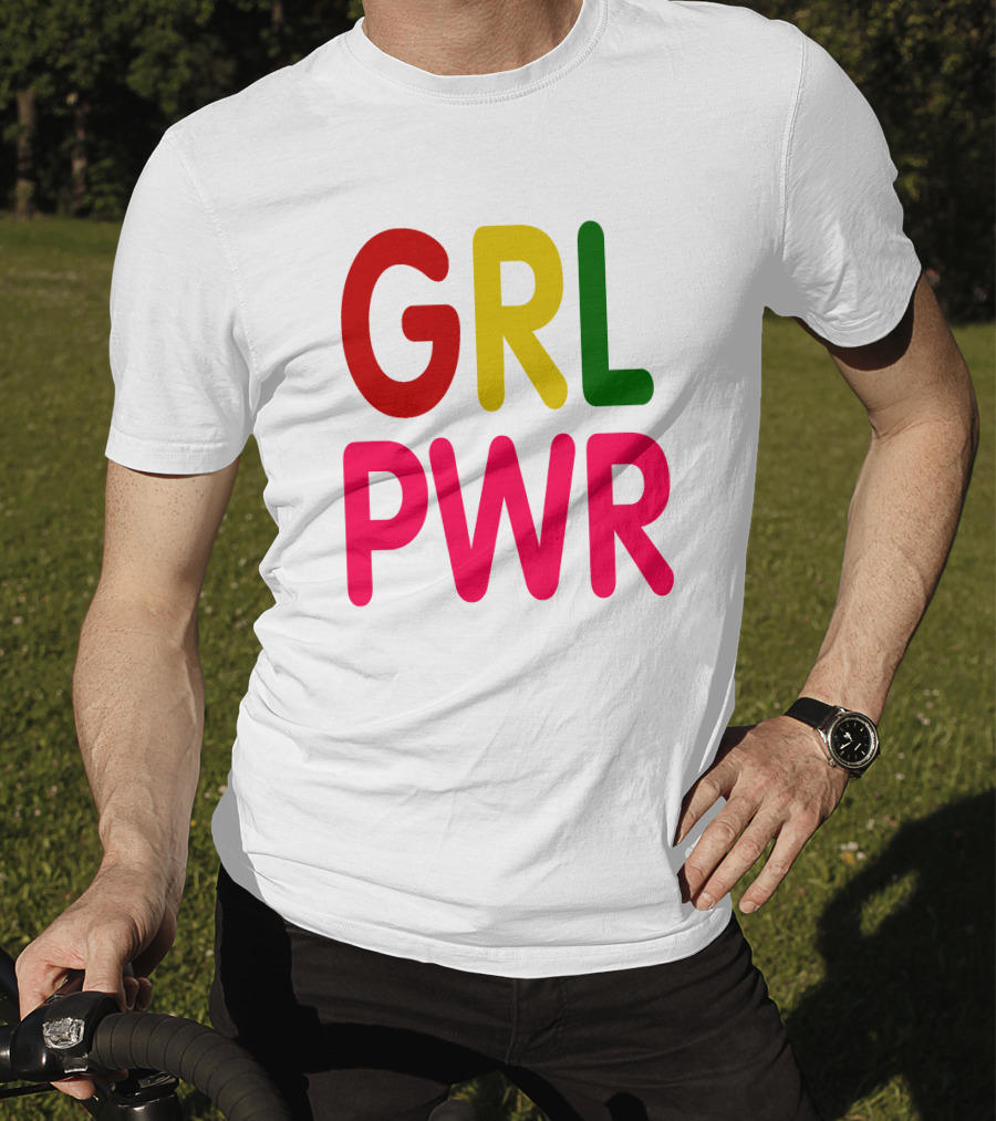 GRL PWR Bold Multicolor Empowerment T-Shirt