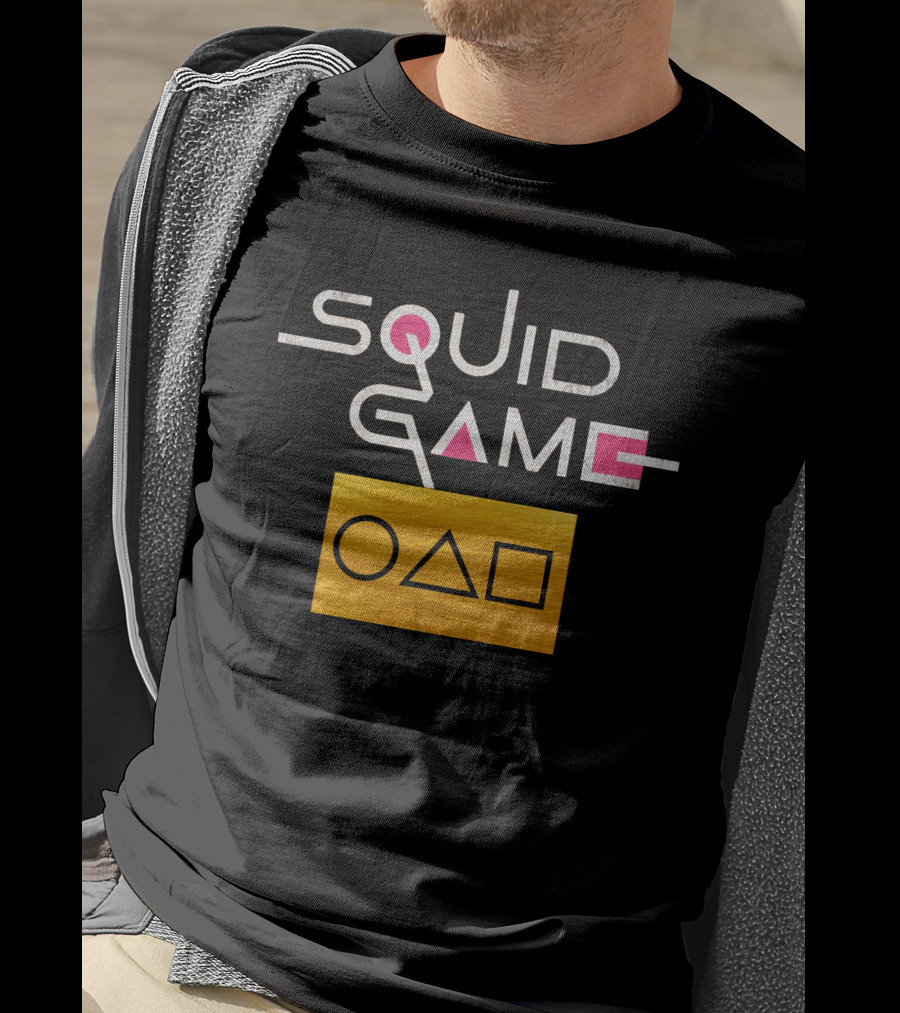 Squid Game Card Circle Triangle Square Gold T-Shirt