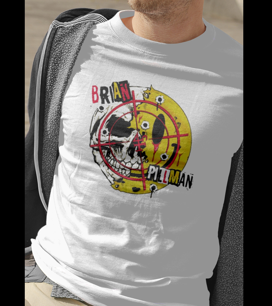 Brian Pillman Target Skull Headbang T-Shirt