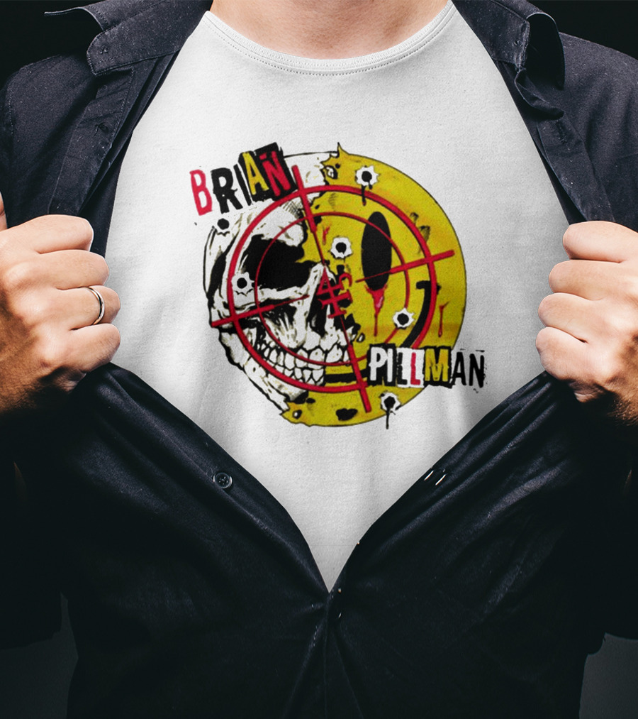 Brian Pillman Target Skull Headbang T-Shirt
