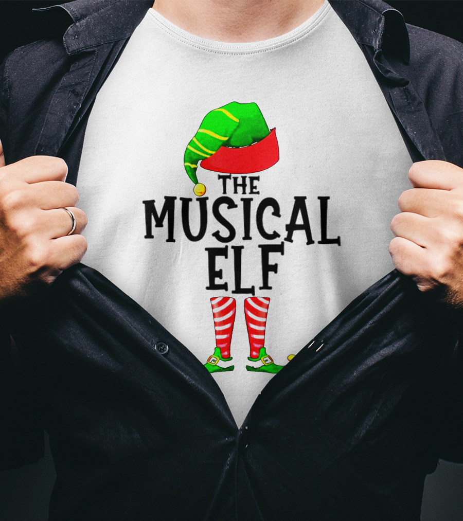 The Musical Elf Christmas Family Ing T-Shirt