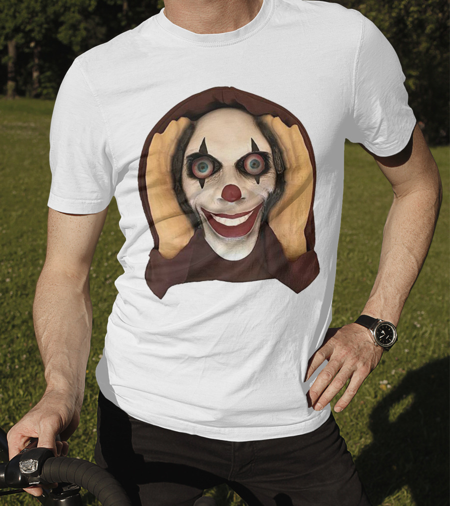 Spooky Clown IT Horror Mask T-Shirt