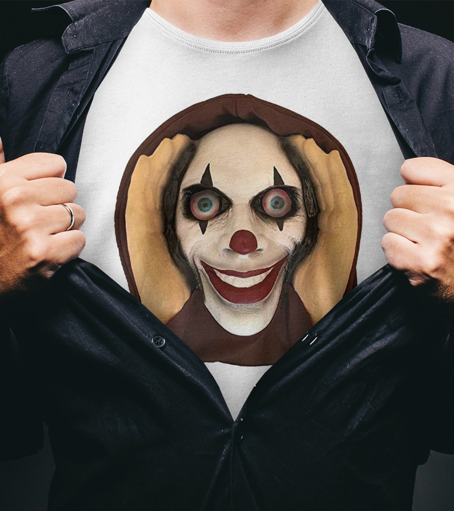 Spooky Clown IT Horror Mask T-Shirt