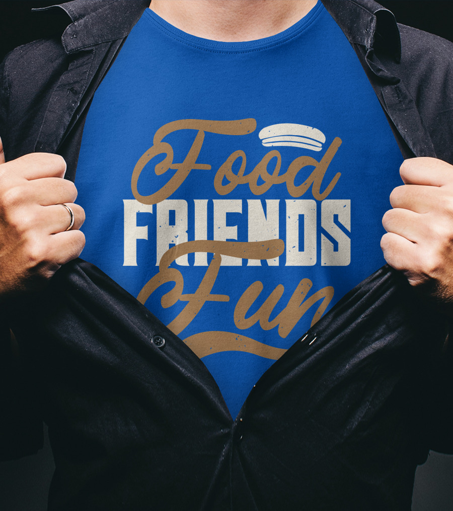 Food Friends Fun Sailor Hat T-Shirt