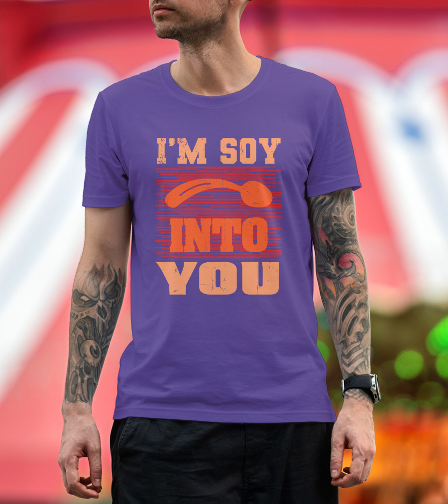 I'm Soy Into You Spoon Playful Text T-Shirt