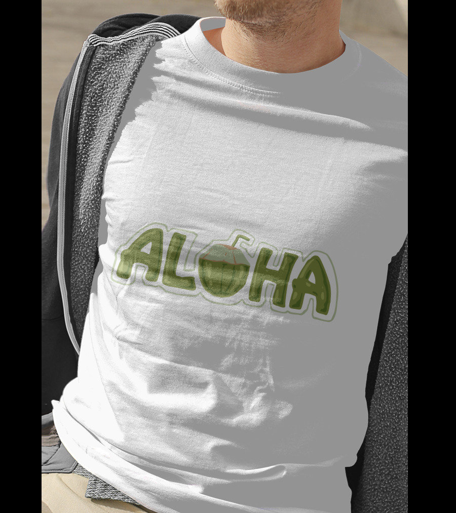 Aloha Coconut Hawaii Beach Surf Summer Wave T-Shirt