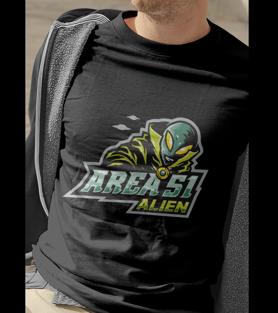 Area 51 Alien E Sport Halloween Witch Alien T-Shirt