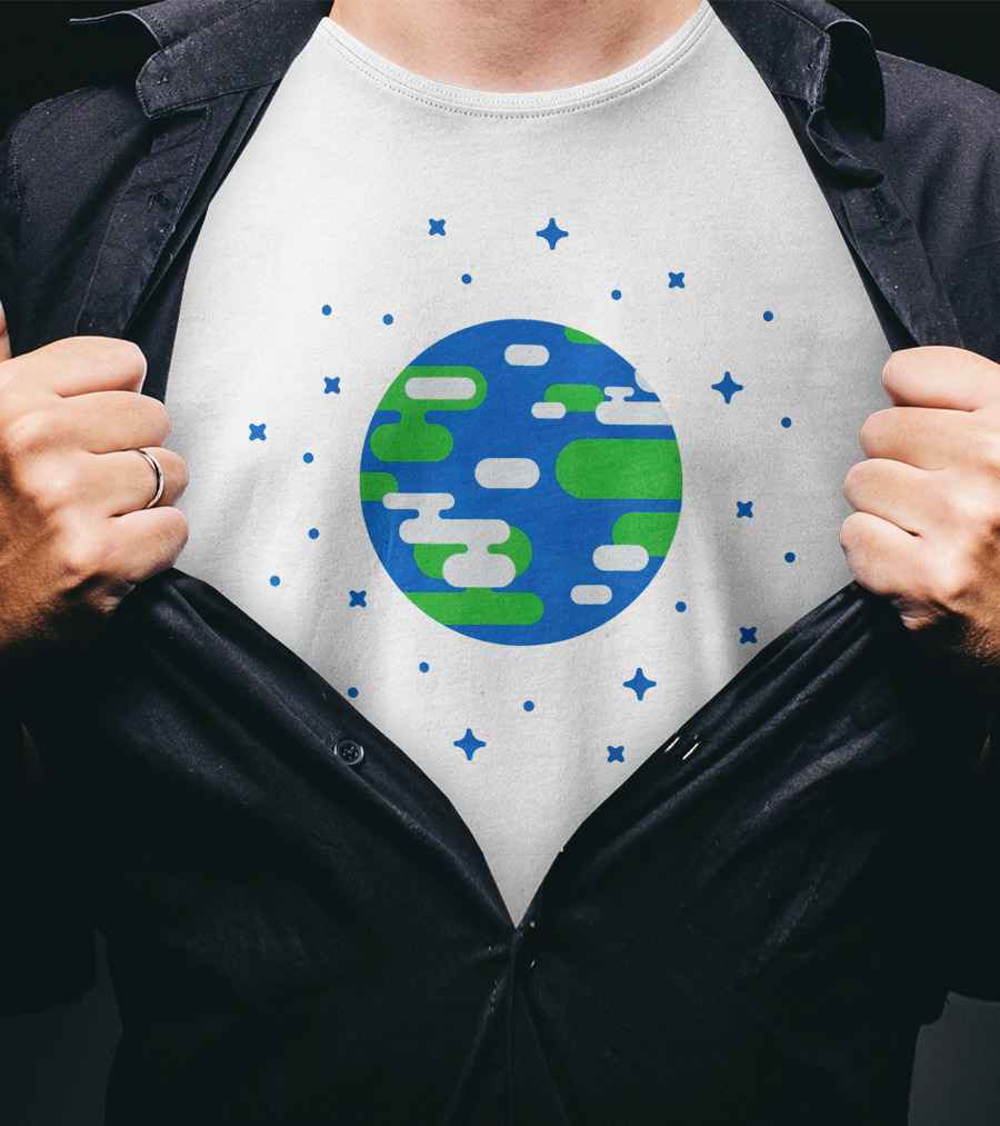 Kurzgesagt Earth Space T-Shirt