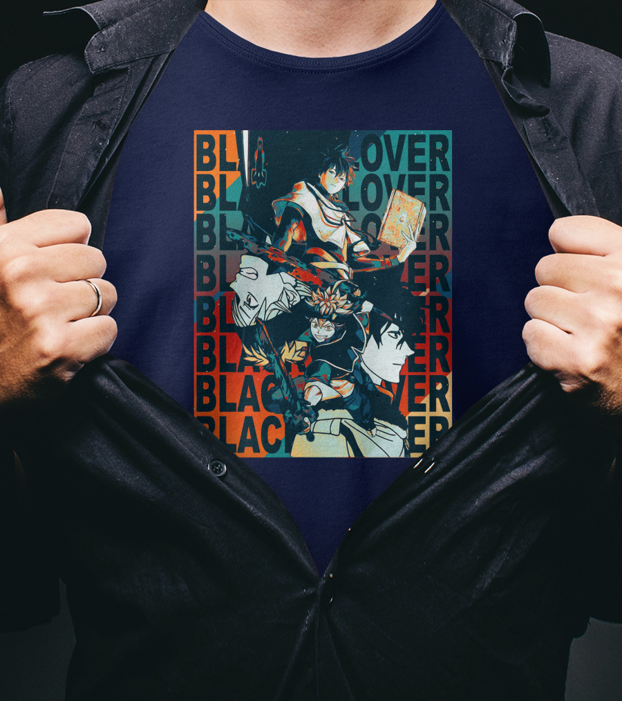 Black Clover Pop Manga Characters Dynamic Collage T-Shirt
