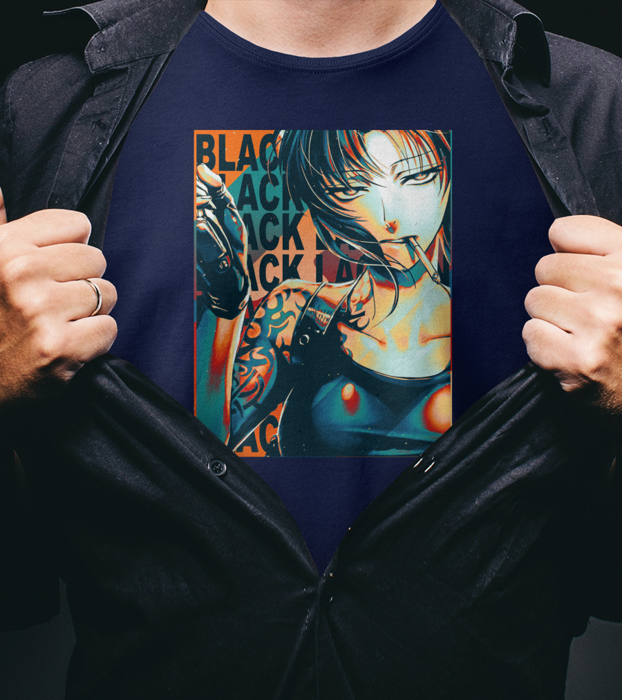 Black Lagoon Pop Anime Style Revy T-Shirt