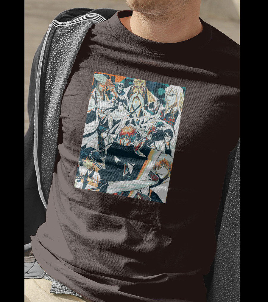 BLEACH Character Collage Manga Art POP T-Shirt