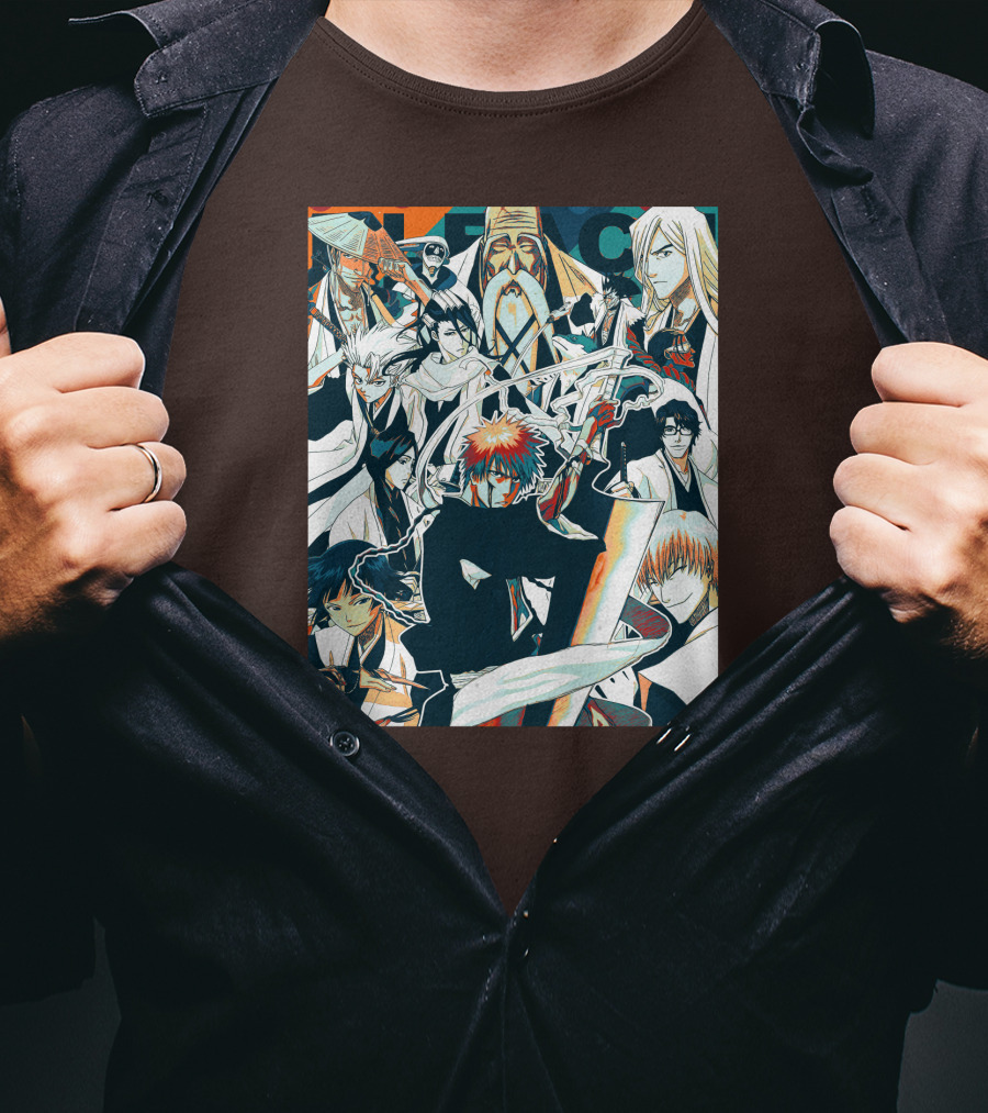 BLEACH Character Collage Manga Art POP T-Shirt