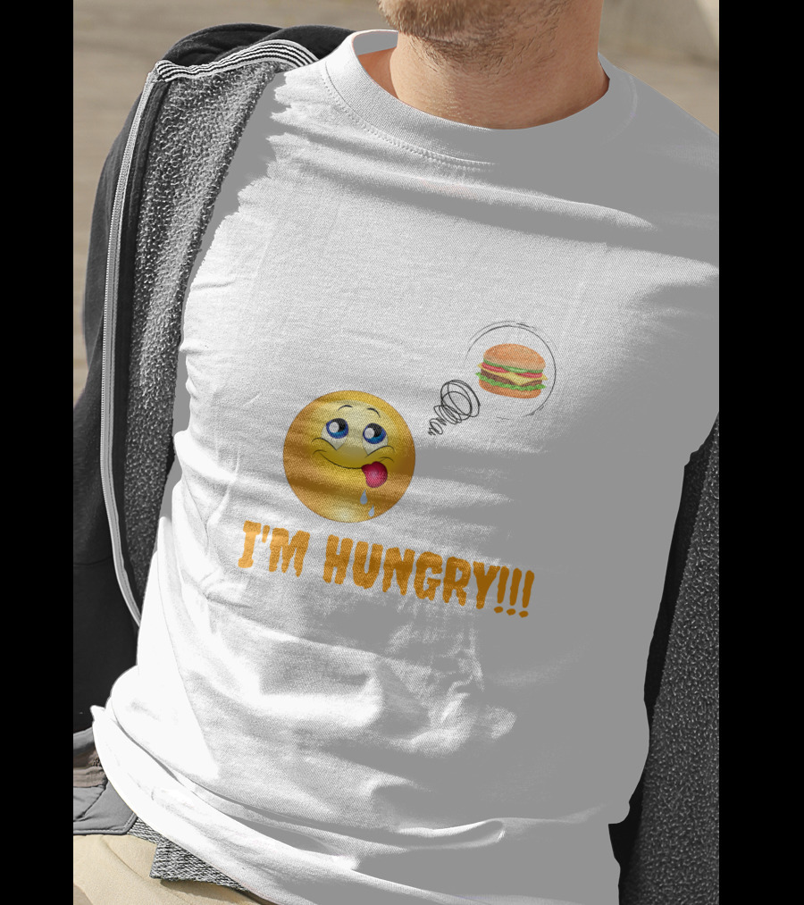 I'M HUNGRY Emoji Burger Craving T-Shirt