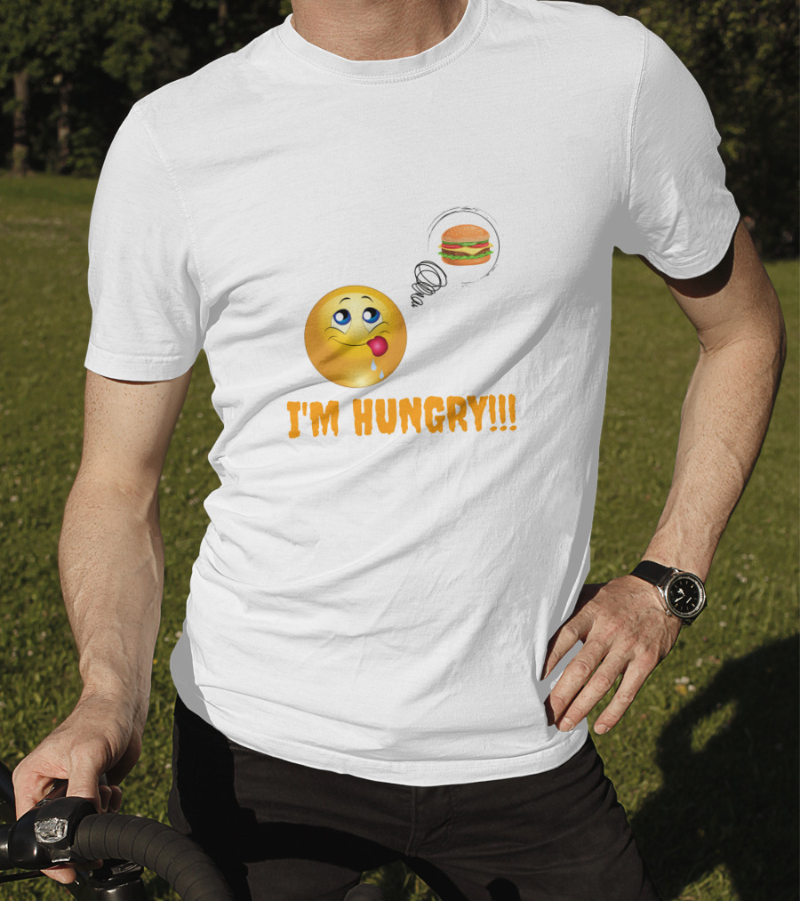 I'M HUNGRY Emoji Burger Craving T-Shirt
