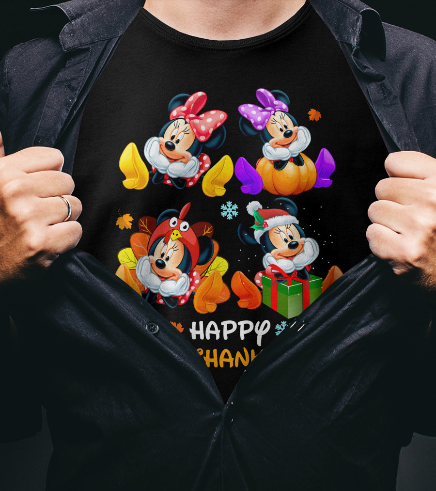 Happy Hallothanksmas Minnie Celebrations T-Shirt