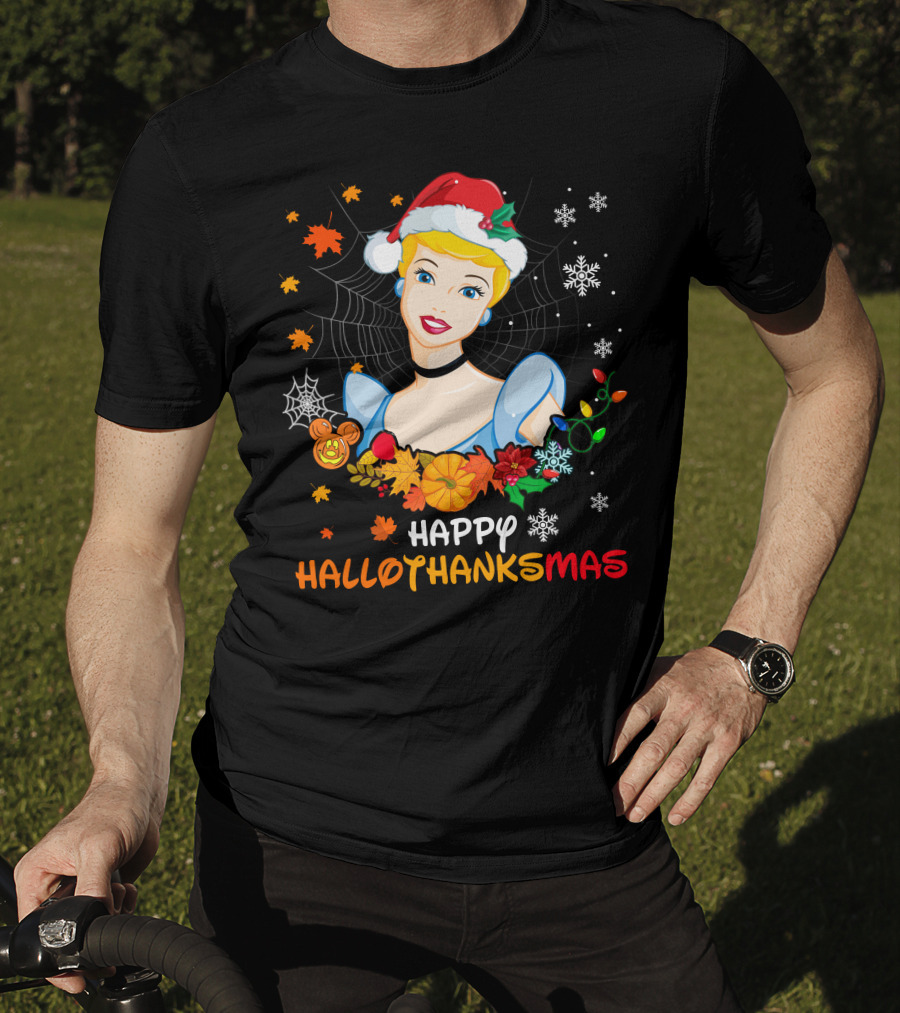 Cinderella Happy Hallothanksmas Holiday Celebration T-Shirt