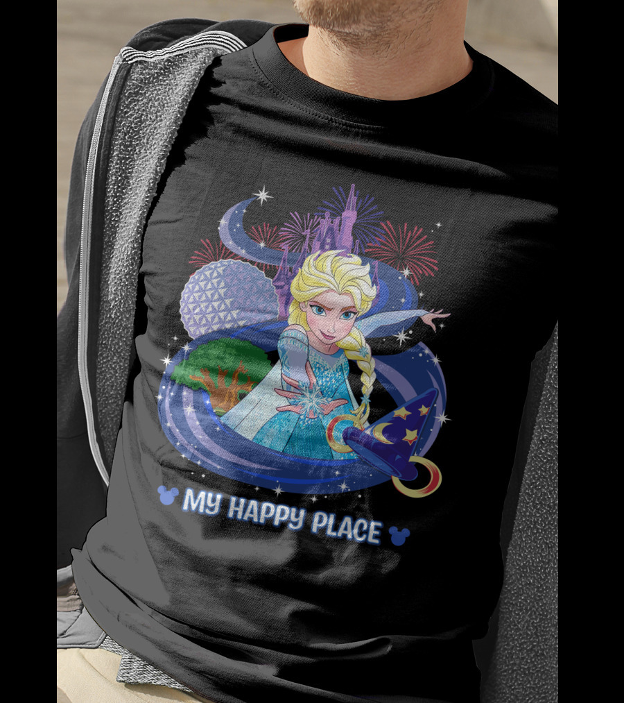 Elsa My Happy Place Disney Frozen Magic Fantasyland T-Shirt