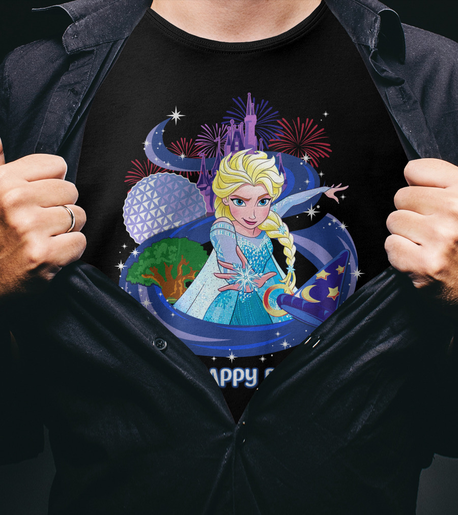 Elsa My Happy Place Disney Frozen Magic Fantasyland T-Shirt