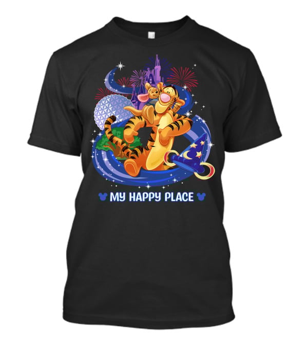 My Happy Place Tigger Disney Magic Kingdom Celebration T-Shirt