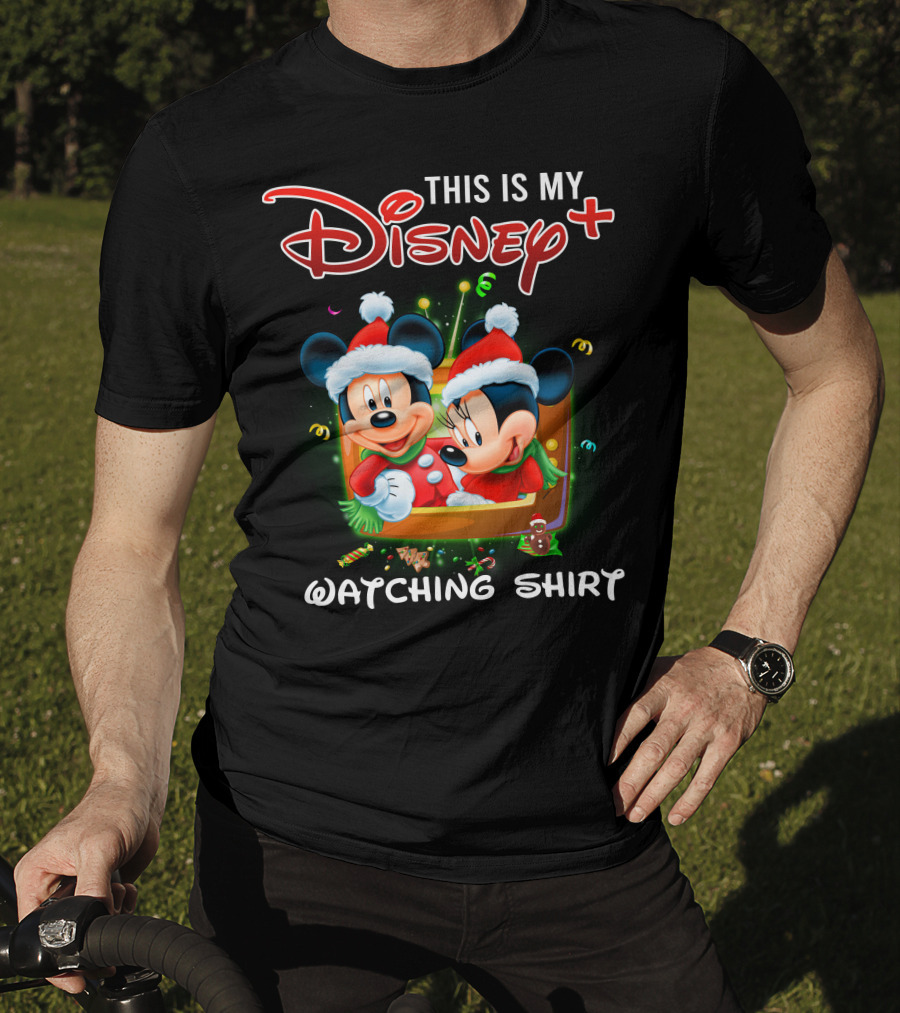 This Is My Disney Plus Watching Shirt Minie And Mickey T-Shirt