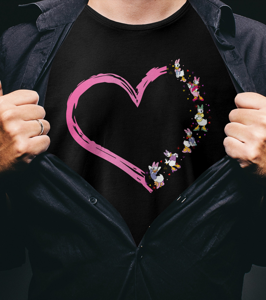 Daisy Duck Pink Heart Dance T-Shirt