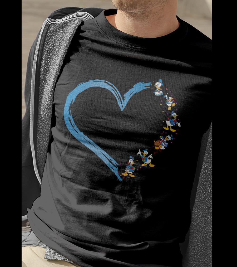 Donald Duck Heart T-Shirt
